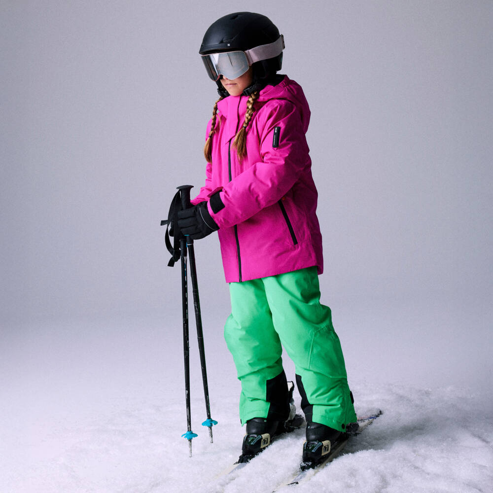 NAME IT-Bright Pink Technical Ski Jacket with Removable Hood | Childrensalon Outlet