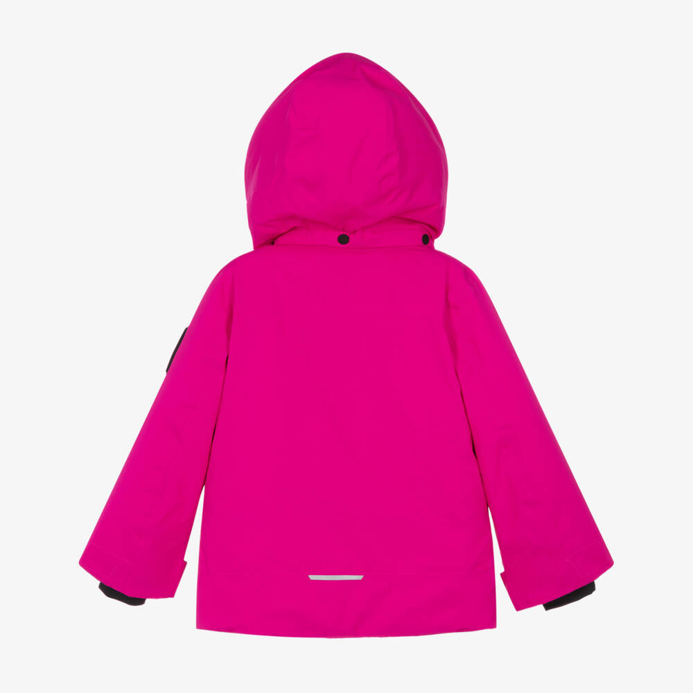 NAME IT-Bright Pink Technical Ski Jacket with Removable Hood | Childrensalon Outlet
