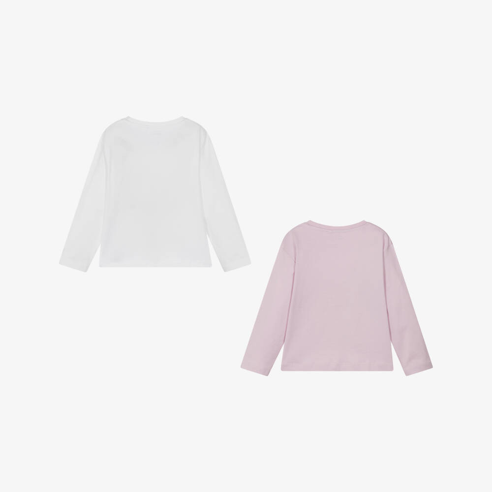 NAME IT-Girls 2-Pack Pink & White Tees | Childrensalon Outlet