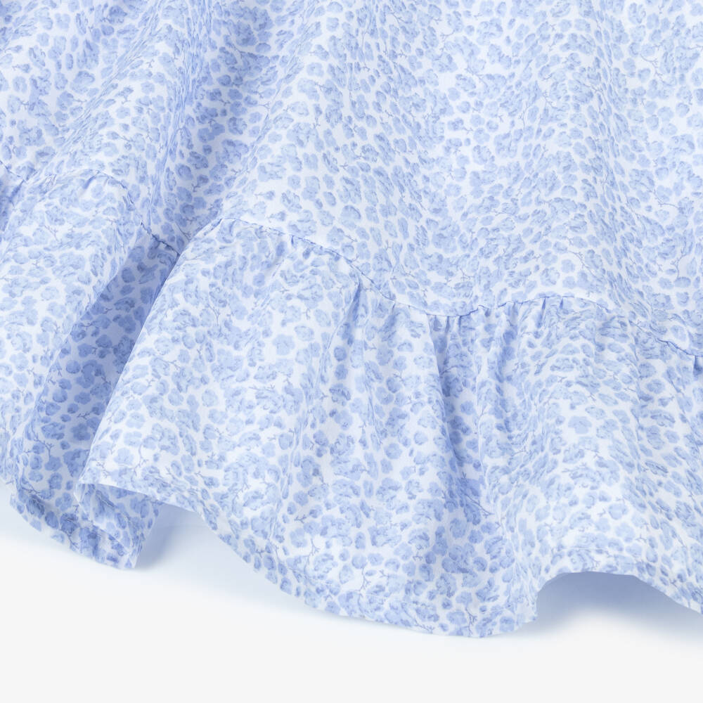 NAME IT-Girls Azure Blossom Crêpe Frock | Childrensalon Outlet