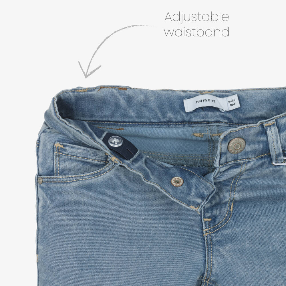 NAME IT-Джинсы клеш голубые для девочек | Childrensalon Outlet