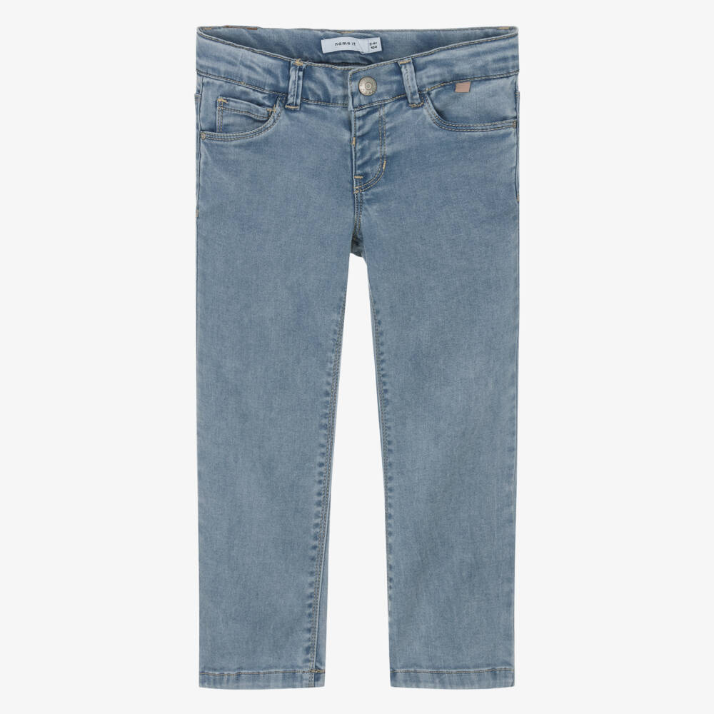NAME IT-Girls Azure Boot-Cut Denim Trousers | Childrensalon Outlet