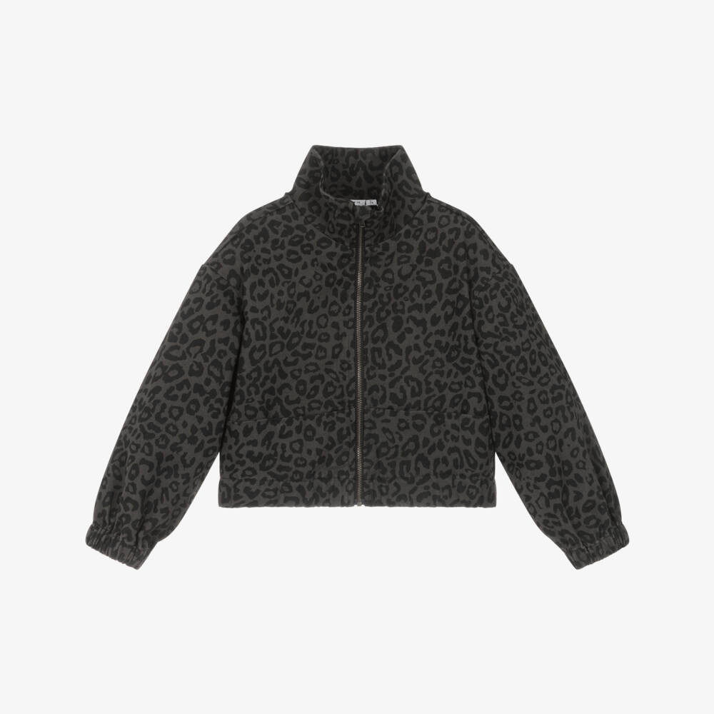 NAME IT-Girls Black Animal Pattern Jacket | Childrensalon Outlet