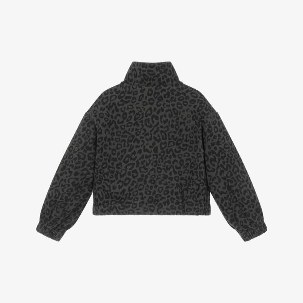 NAME IT-Girls Black Animal Pattern Jacket | Childrensalon Outlet