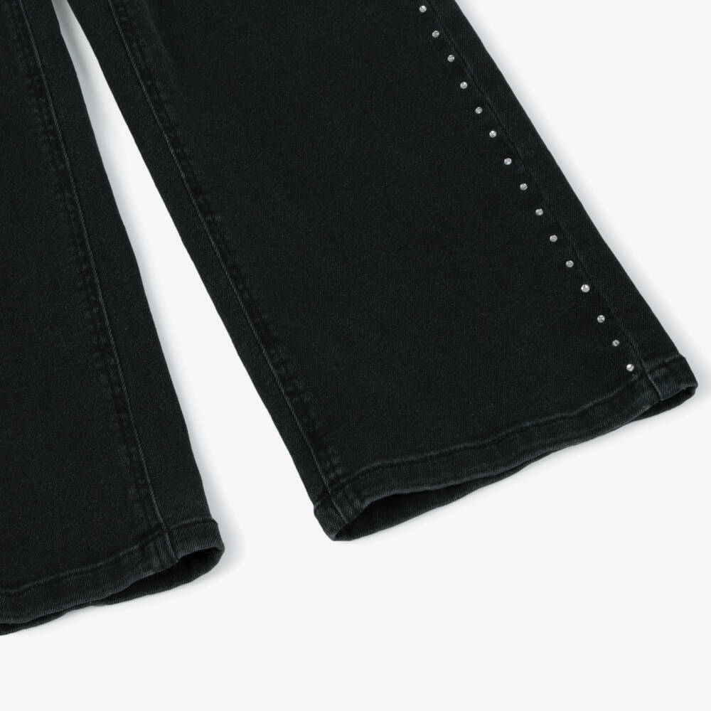 NAME IT-Girls Black Denim Sparkle Jeans | Childrensalon Outlet