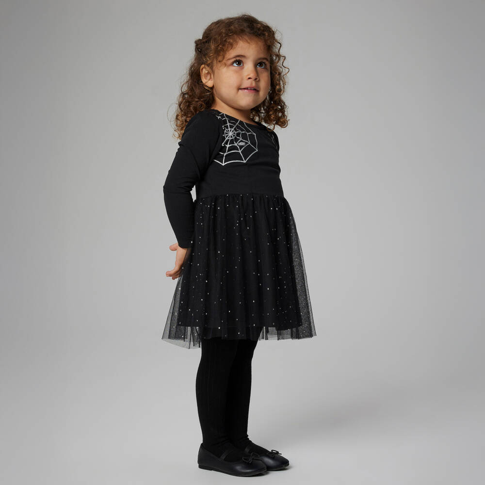 NAME IT-فستان تول أسود براق للبنات | Childrensalon Outlet