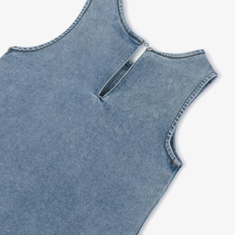 NAME IT-Girls Blue Denim Sleeveless Dress | Childrensalon Outlet