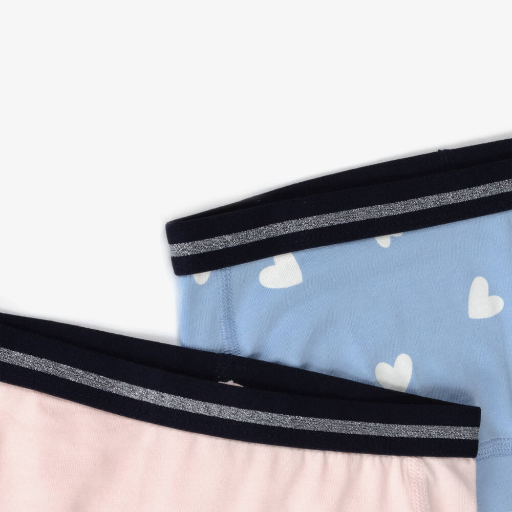 NAME IT-Girls Blue & Pink Cotton Knickers (2 Pack) | Childrensalon Outlet
