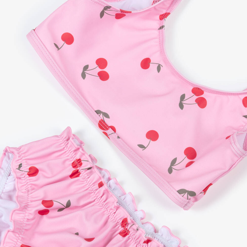 NAME IT-Girls Blush Cherry Patterned Swim Set | Childrensalon Outlet