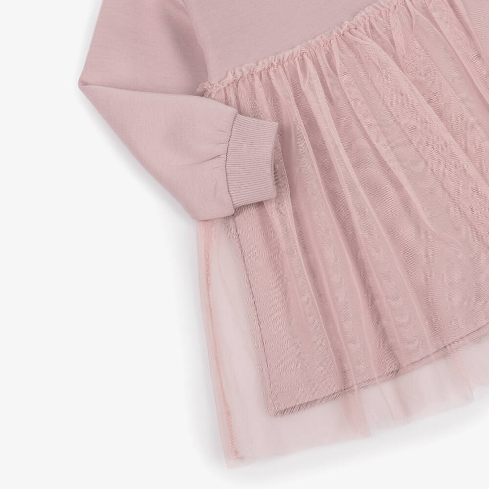 NAME IT-Платье-свитер с фатином для девочек в розовом цвете | Childrensalon Outlet