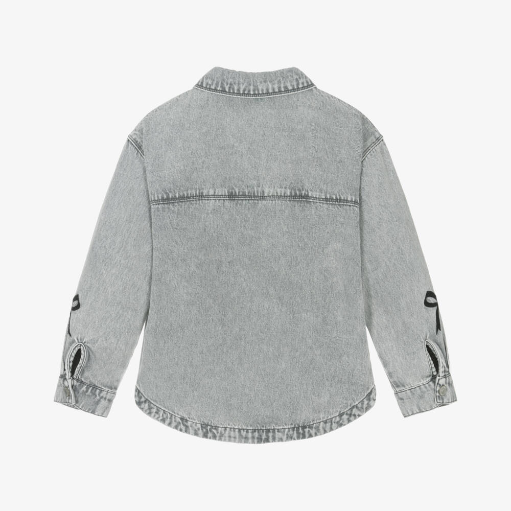 NAME IT-Girls Charcoal Vintage Denim Jacket | Childrensalon Outlet