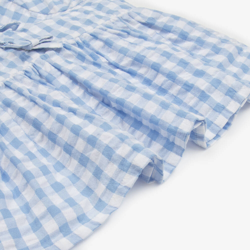 NAME IT-Girls Classic Blue Check Top | Childrensalon Outlet