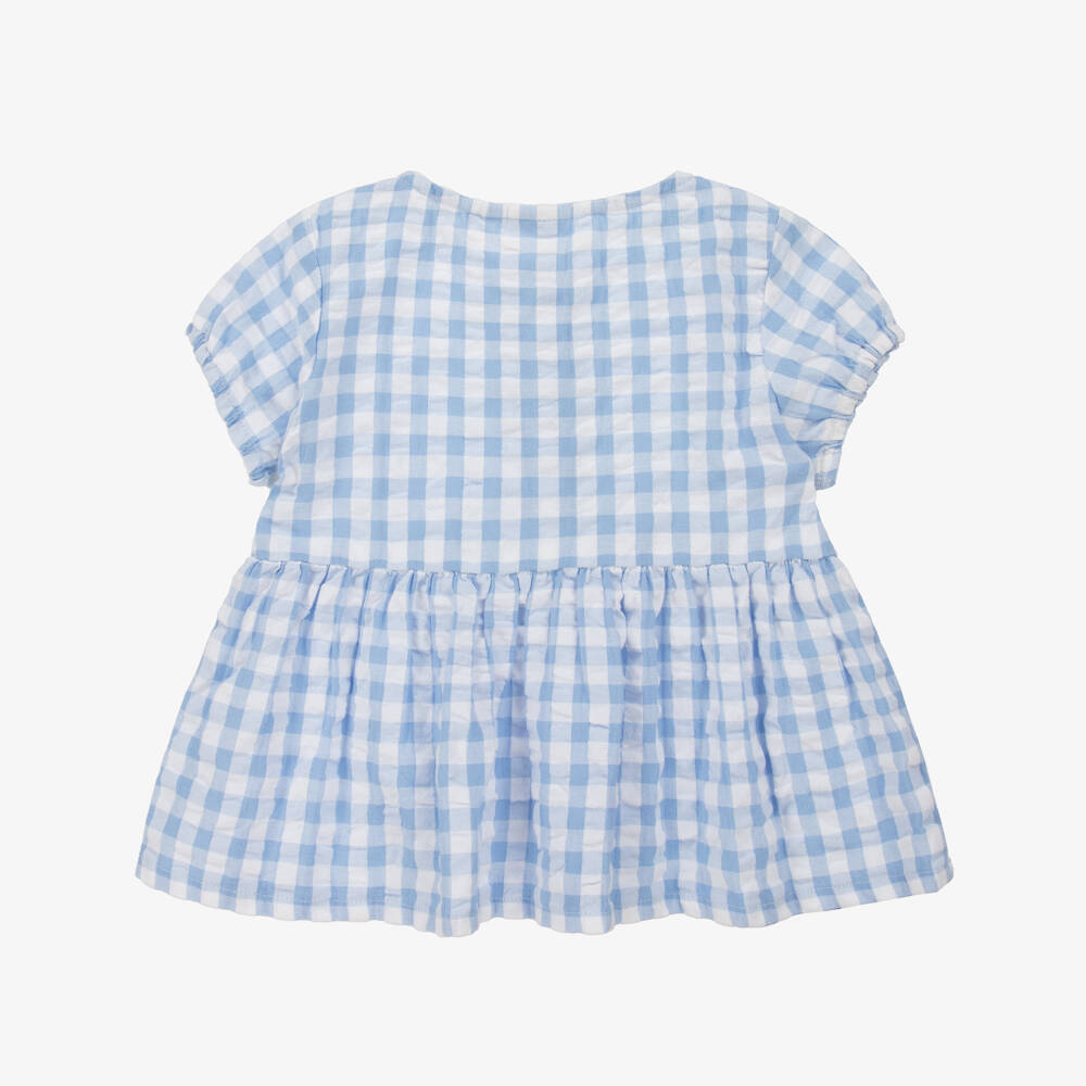 NAME IT-Girls Classic Blue Check Top | Childrensalon Outlet