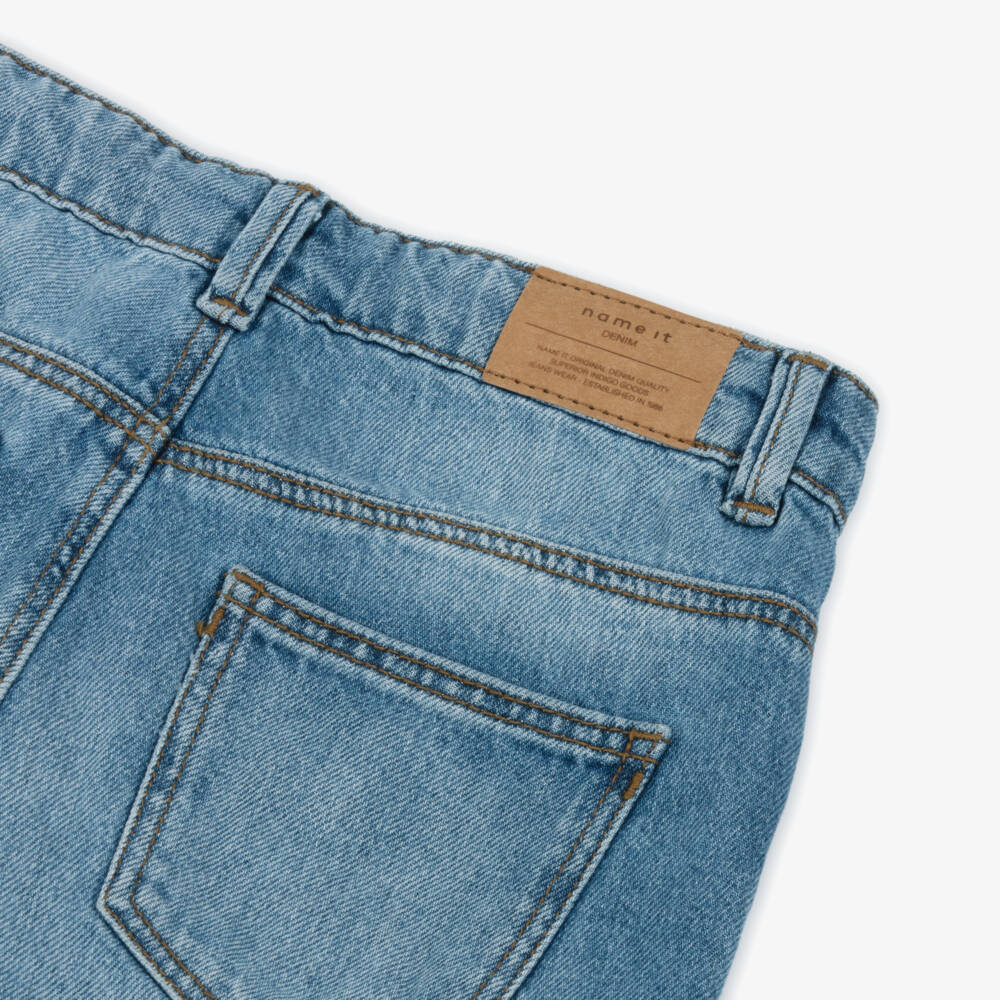 NAME IT-Girls Classic Blue Denim Trousers | Childrensalon Outlet