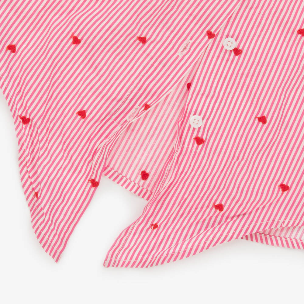 NAME IT-Блузка из хлопка с розовыми сердцами для девочек | Childrensalon Outlet