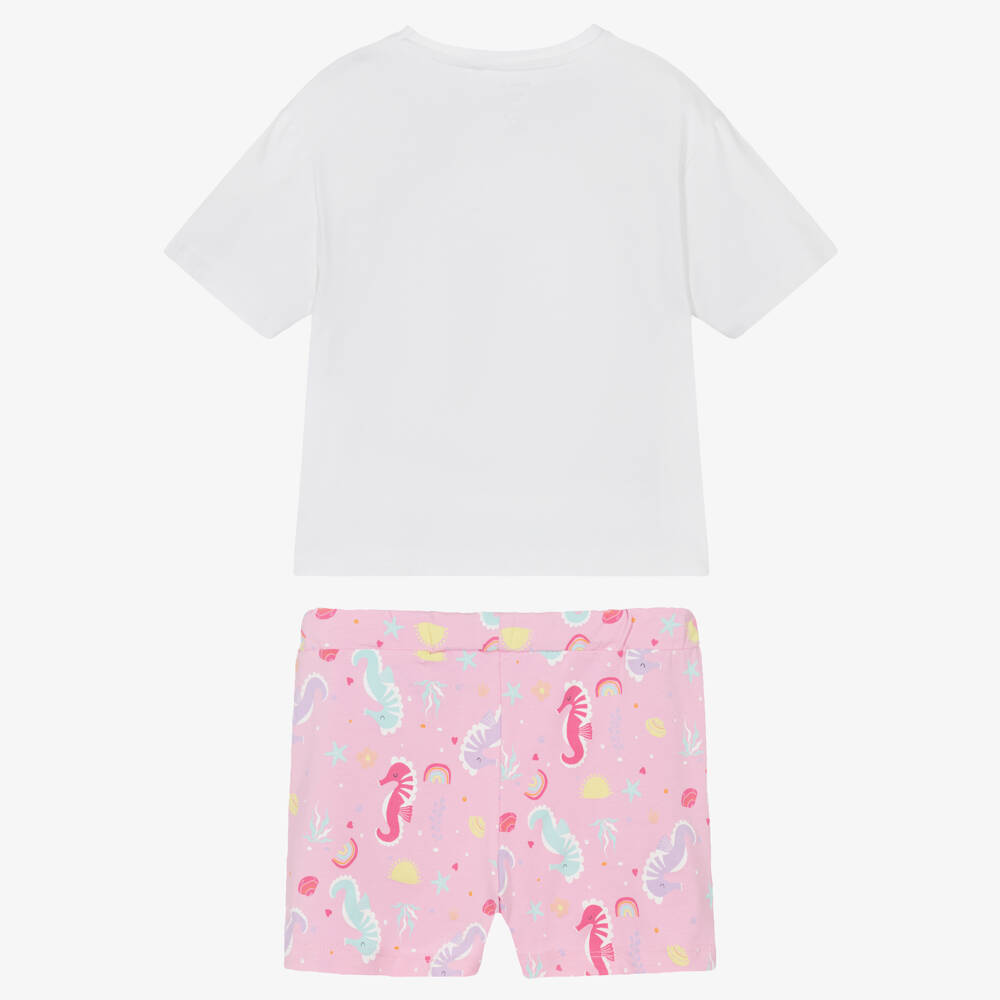 NAME IT-Girls Cotton Sea Life Shorts Ensemble | Childrensalon Outlet