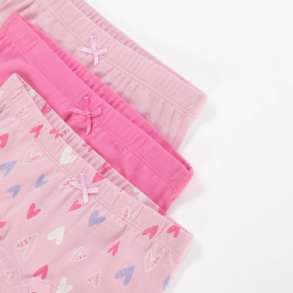 NAME IT-Girls Cotton Soft Pink Panties Trio | Childrensalon Outlet