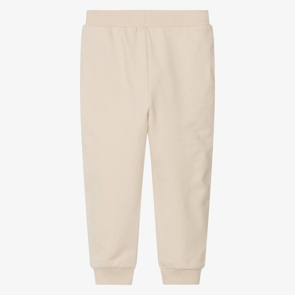 NAME IT-Girls Creamy Cozy Cotton Trousers | Childrensalon Outlet