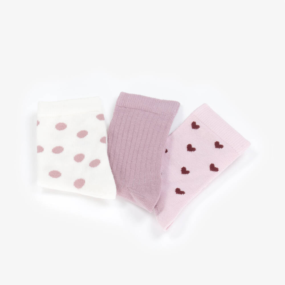 NAME IT-Girls Delightful Pink Sock Trio | Childrensalon Outlet