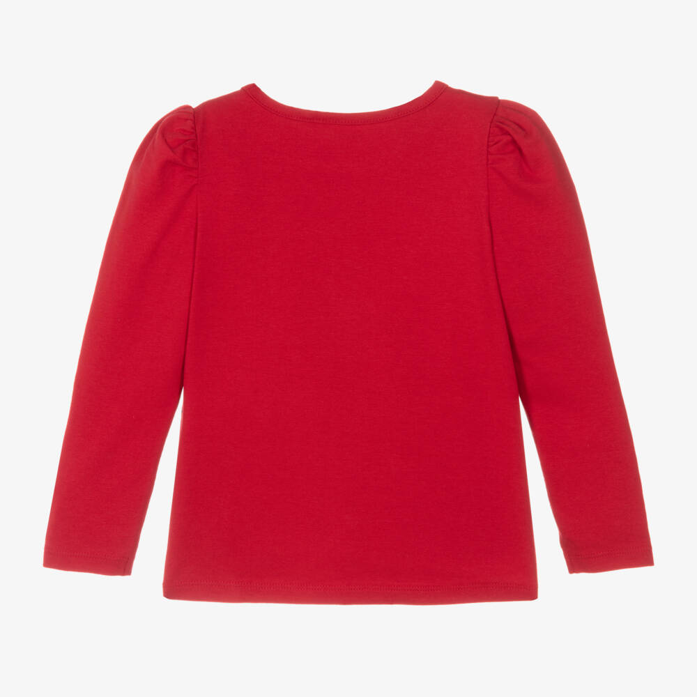NAME IT-Girls Festive Red Minnie Top | Childrensalon Outlet