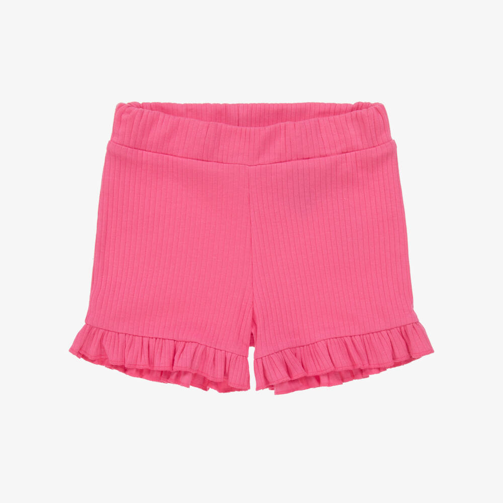 NAME IT-Пурпурные ребристые шорты из хлопка для девочек | Childrensalon Outlet