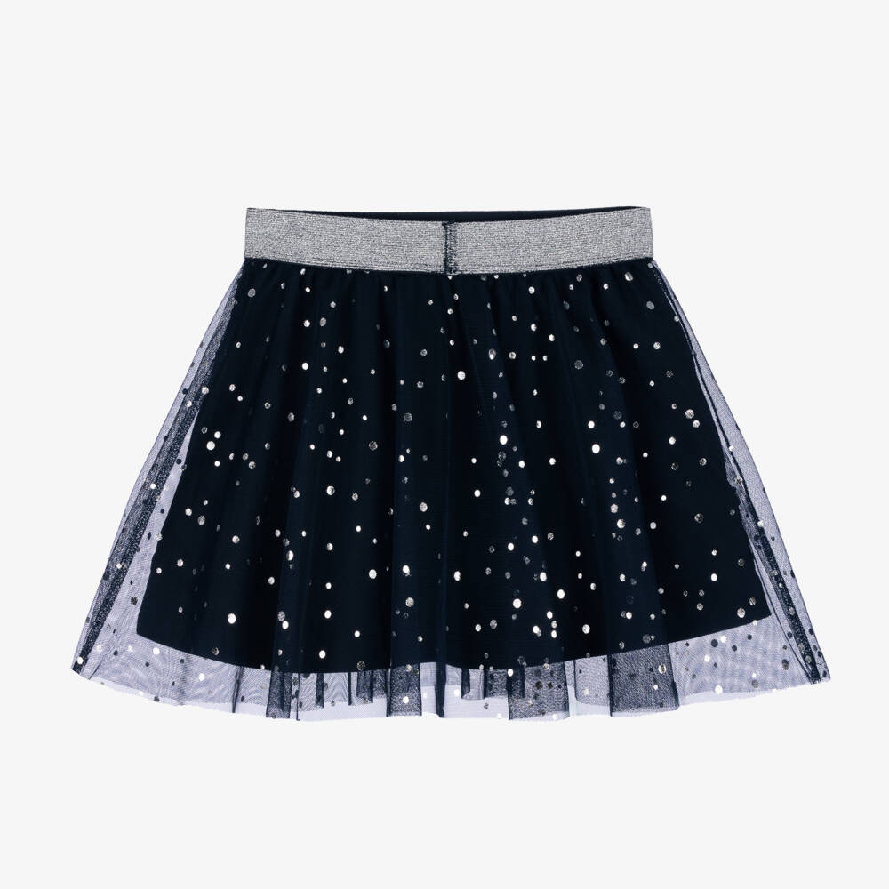 NAME IT-Girls Glimmering Blue Tulle Skirt | Childrensalon Outlet