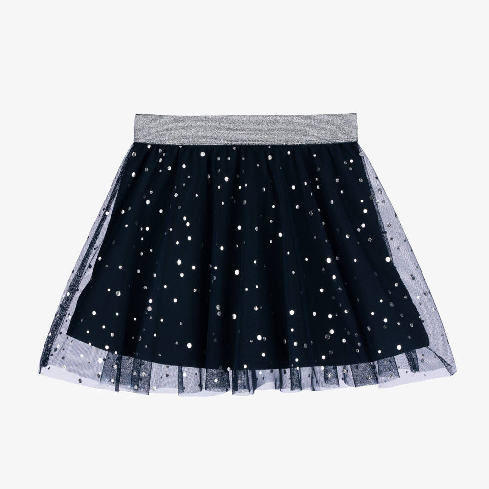 NAME IT-Girls Glimmering Blue Tulle Skirt | Childrensalon Outlet