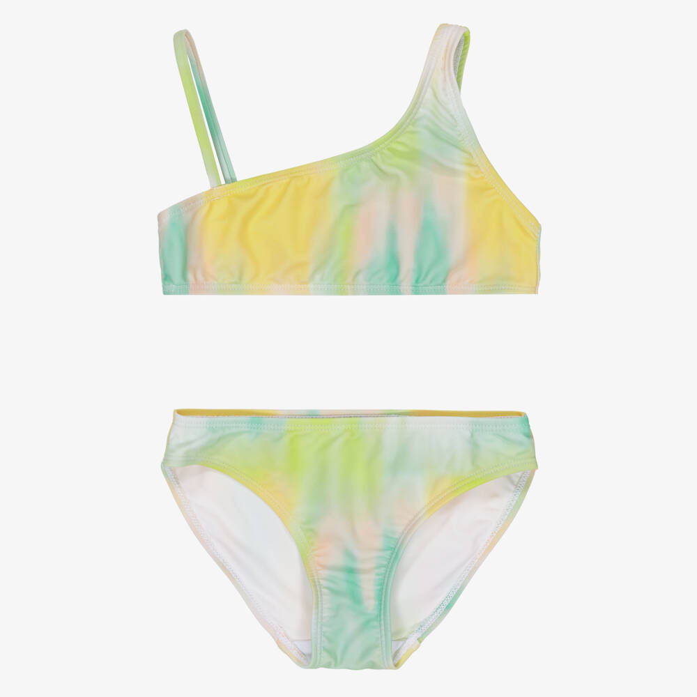 NAME IT-Girls Green & Yellow Ombré Bikini | Childrensalon Outlet