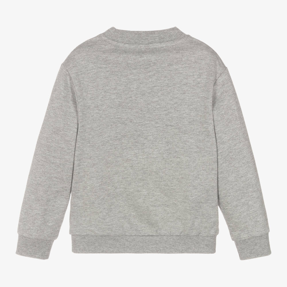 NAME IT-Серый хлопковый праздничный свитшот для девочек | Childrensalon Outlet