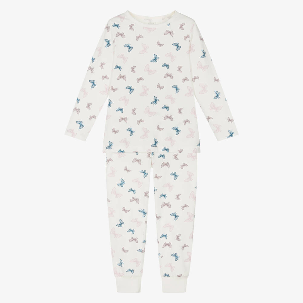 NAME IT-Girls Ivory Butterfly Dream Nightwear | Childrensalon Outlet