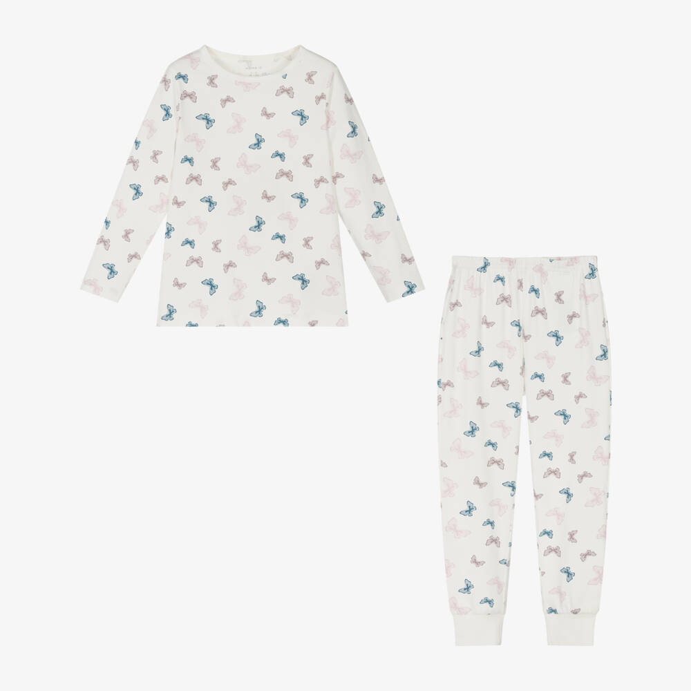 NAME IT-Girls Ivory Butterfly Dream Nightwear | Childrensalon Outlet