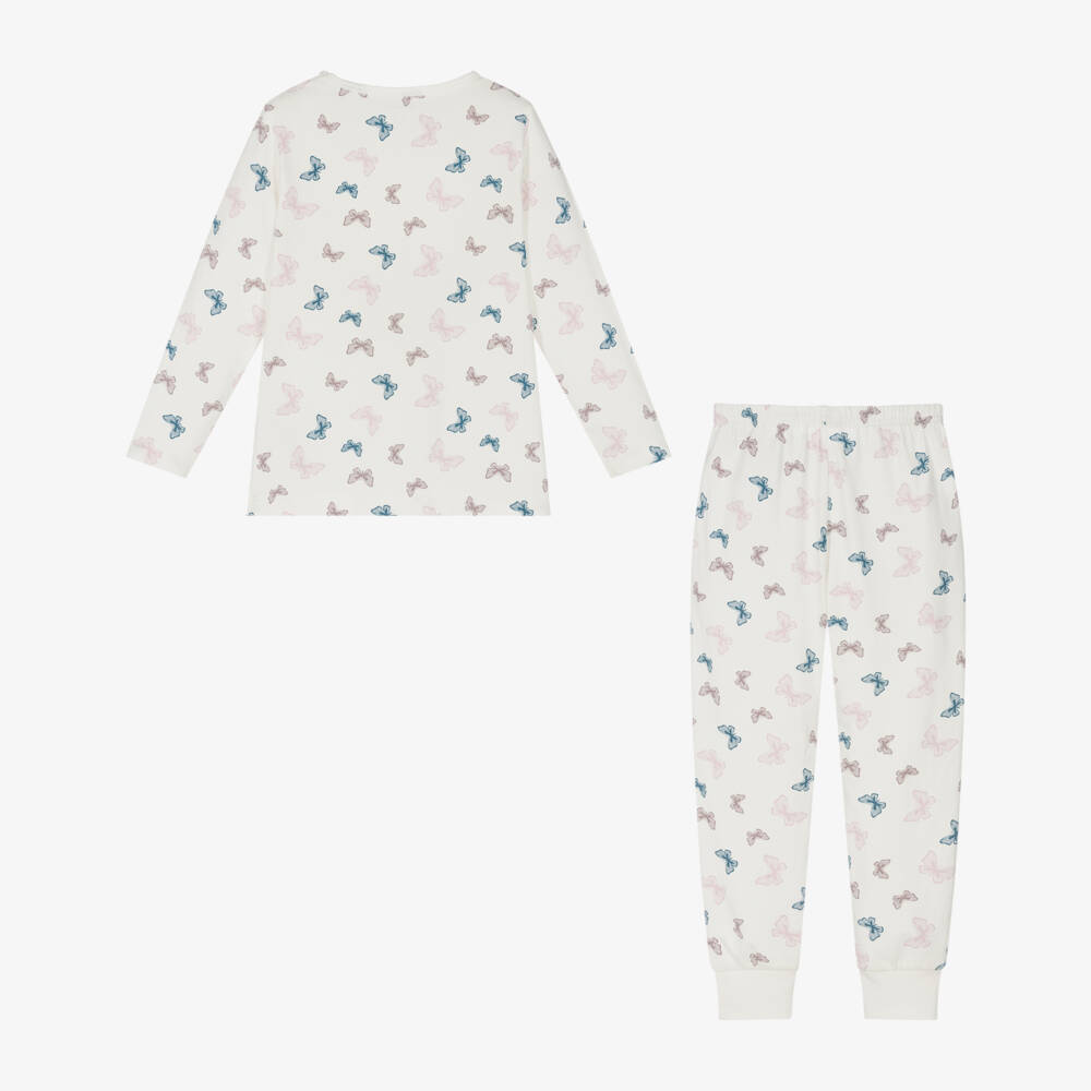 NAME IT-Girls Ivory Butterfly Dream Nightwear | Childrensalon Outlet
