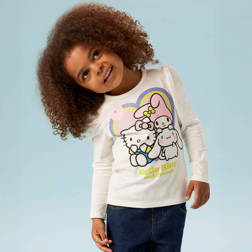 NAME IT-Кремовая футболка Hello Kitty | Childrensalon Outlet