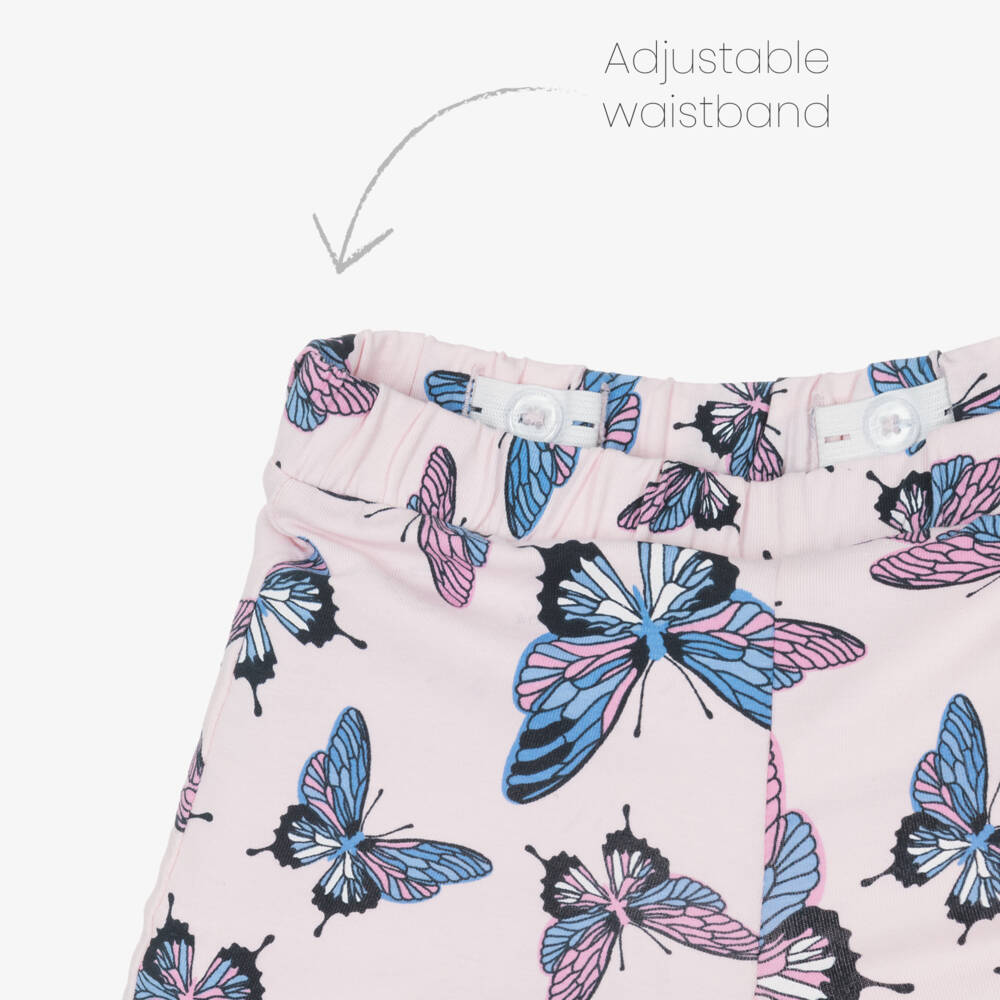 NAME IT-Girls Ivory Flared Butterfly Leggings | Childrensalon Outlet