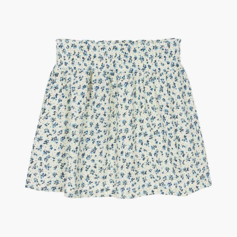 NAME IT-Кремовая юбка с цветочным узором для девочек | Childrensalon Outlet