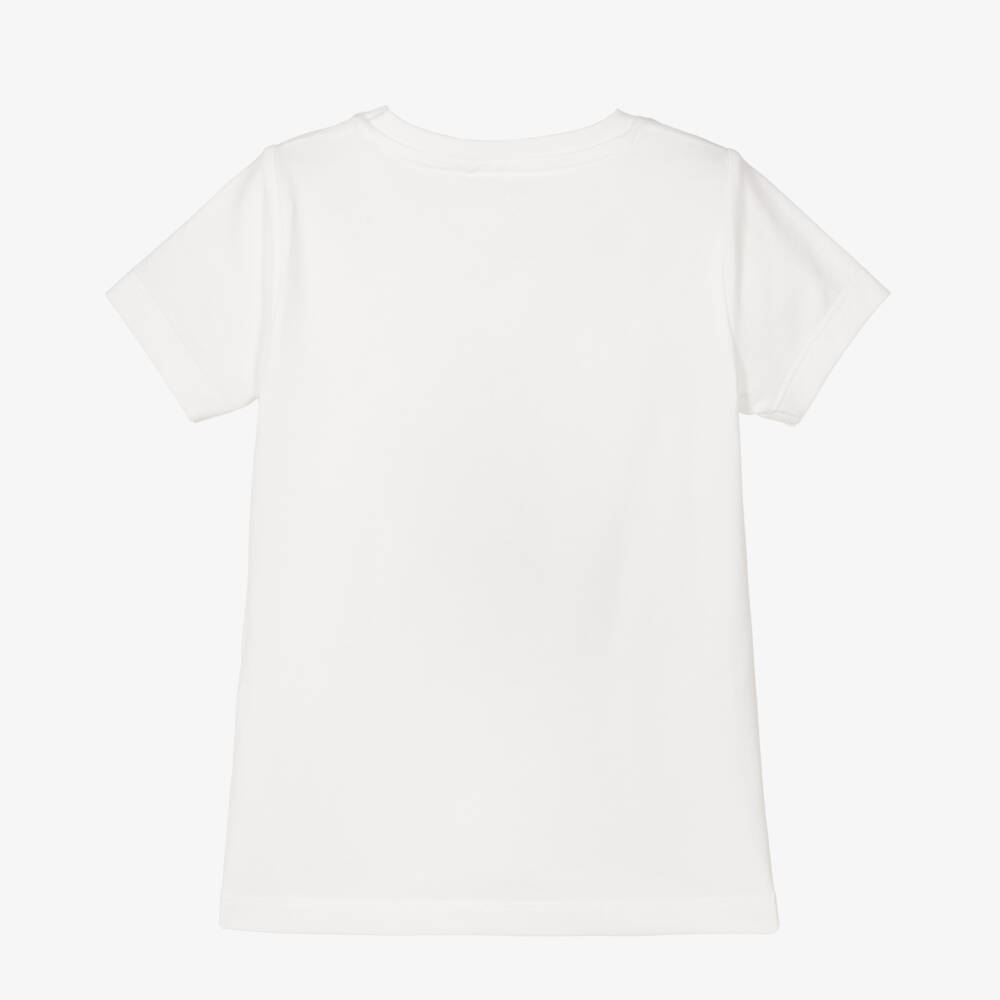 NAME IT-Girls Ivory Organic Butterfly Tee | Childrensalon Outlet
