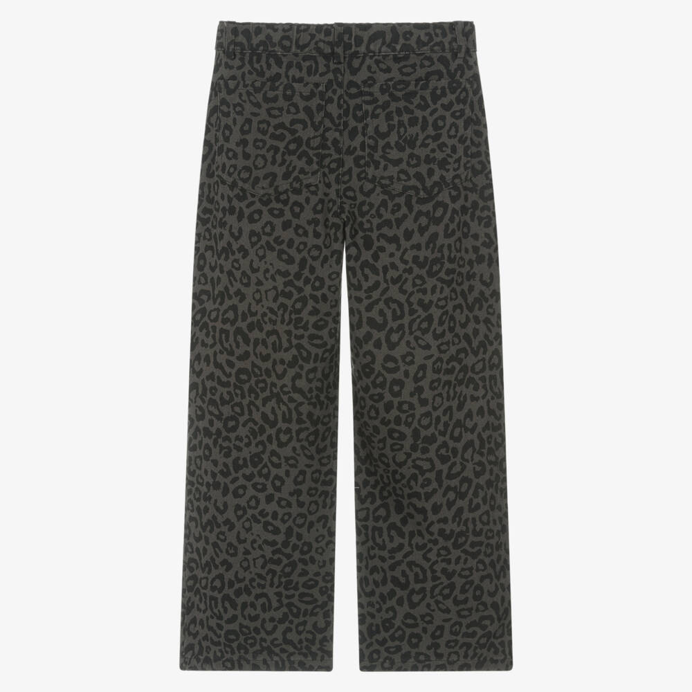 NAME IT-Girls Leopard Patterned Cotton Trousers | Childrensalon Outlet