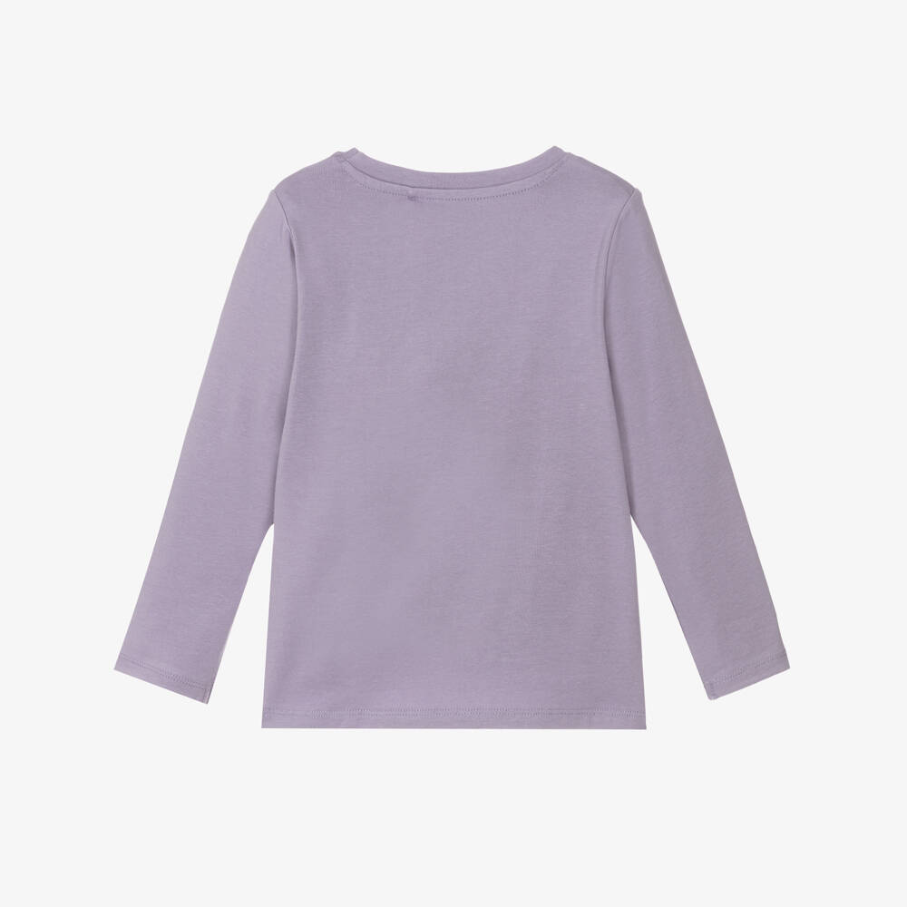 NAME IT-Girls Light Purple Cotton Top with Unicorn Print | Childrensalon Outlet