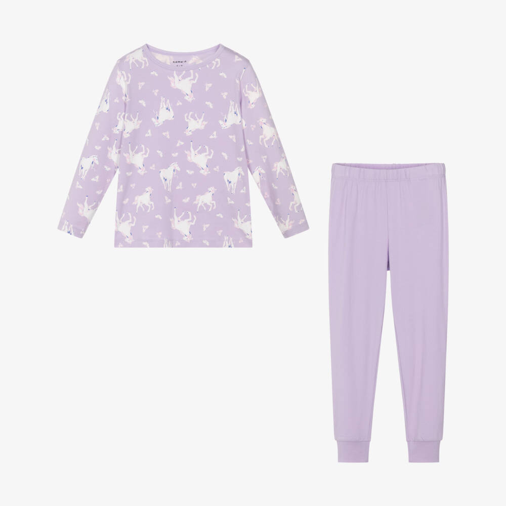 NAME IT-Girls Lilac Horse Dream Sleepwear | Childrensalon Outlet