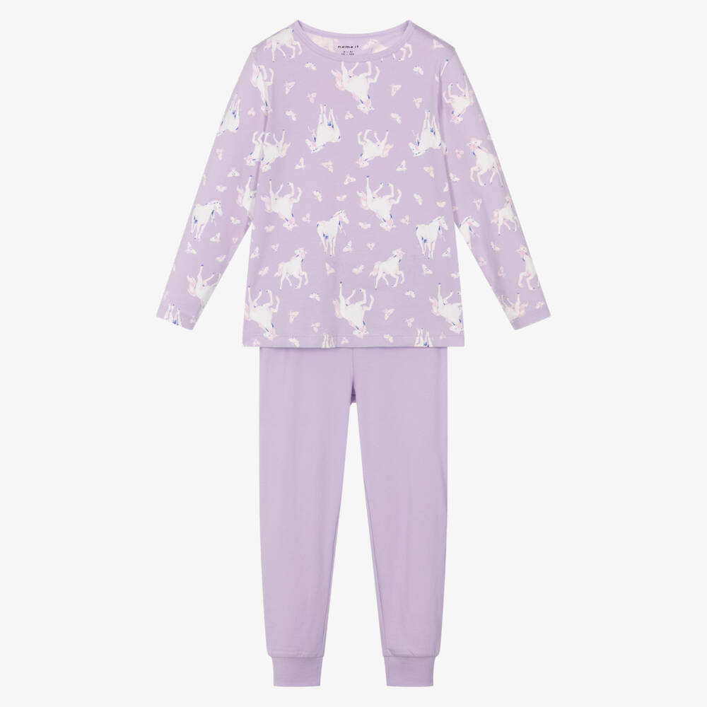 NAME IT-Girls Lilac Horse Dream Sleepwear | Childrensalon Outlet