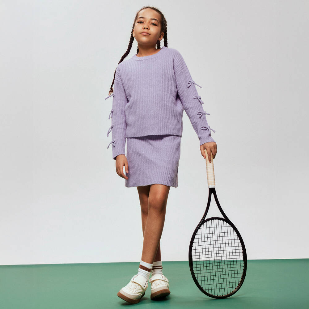 NAME IT-Girls Lilac Purple Rib Knit Skirt | Childrensalon Outlet