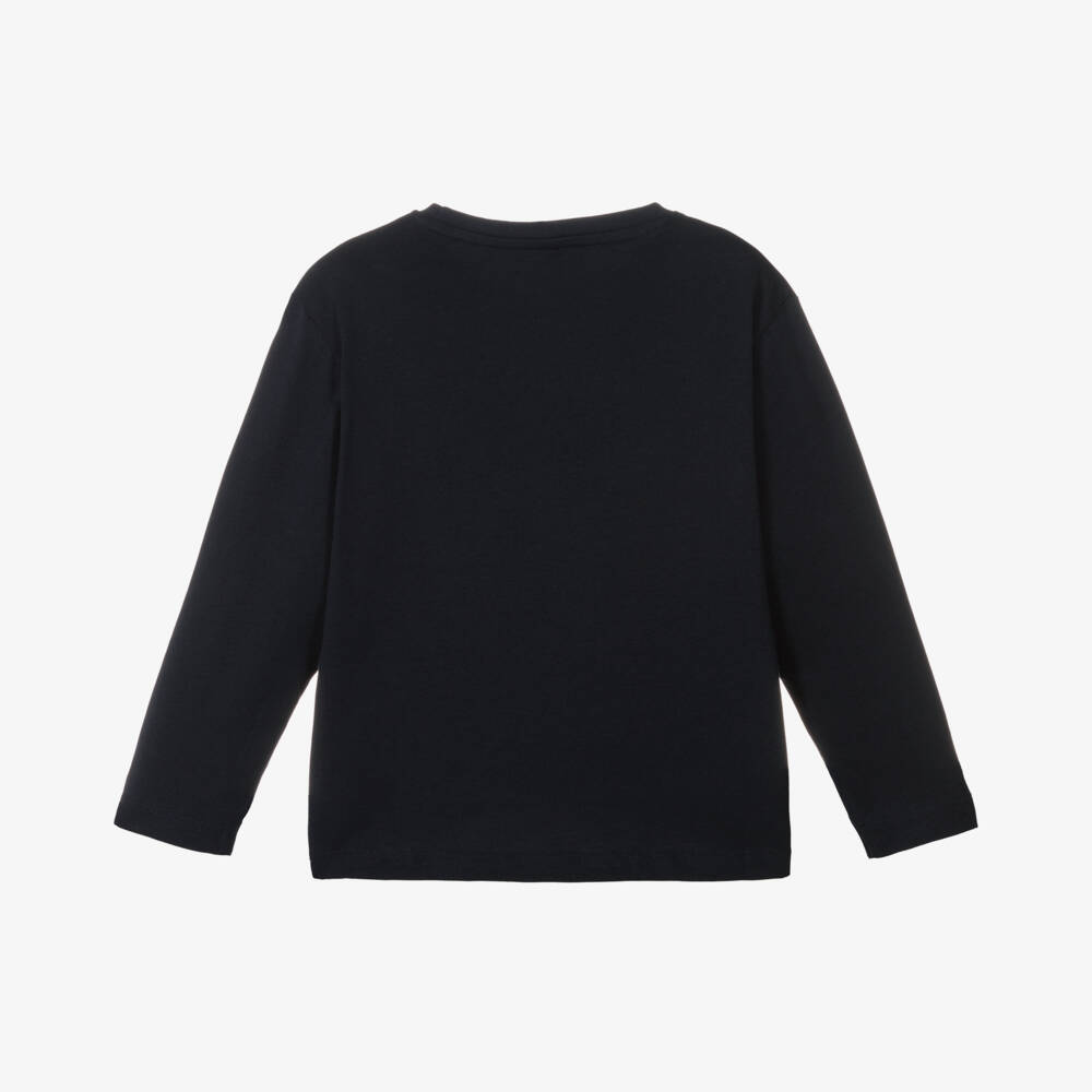 NAME IT-Girls Navy Festive Unicorn Top | Childrensalon Outlet