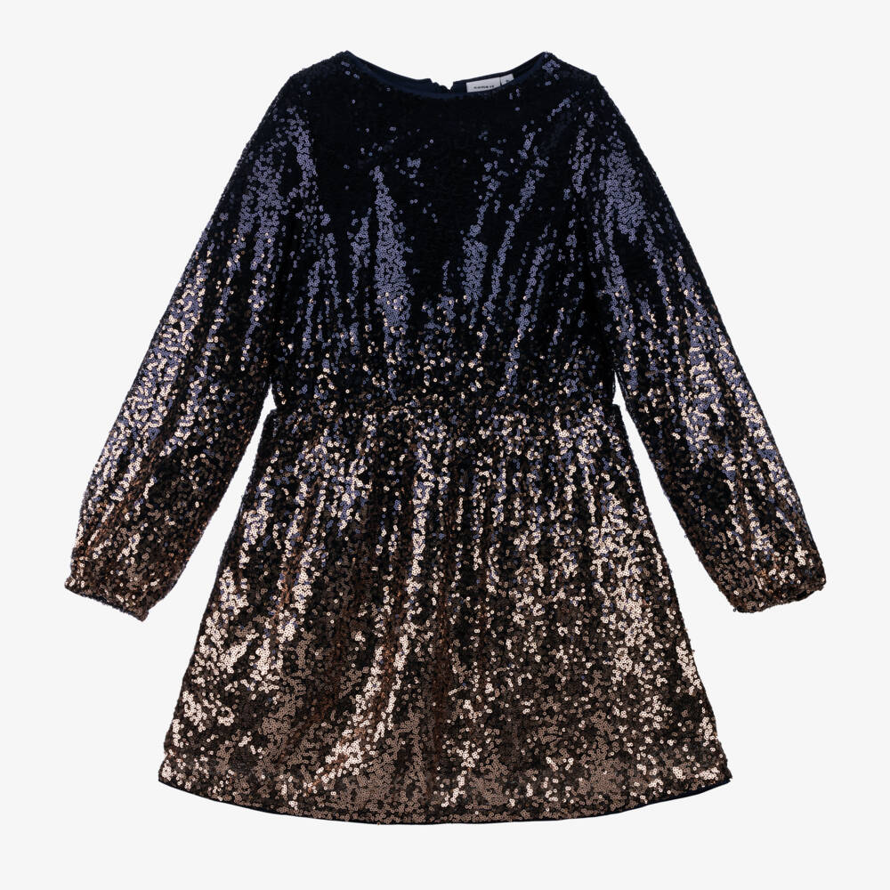 NAME IT-Girls Ombré Sparkle Sequin Dress | Childrensalon Outlet