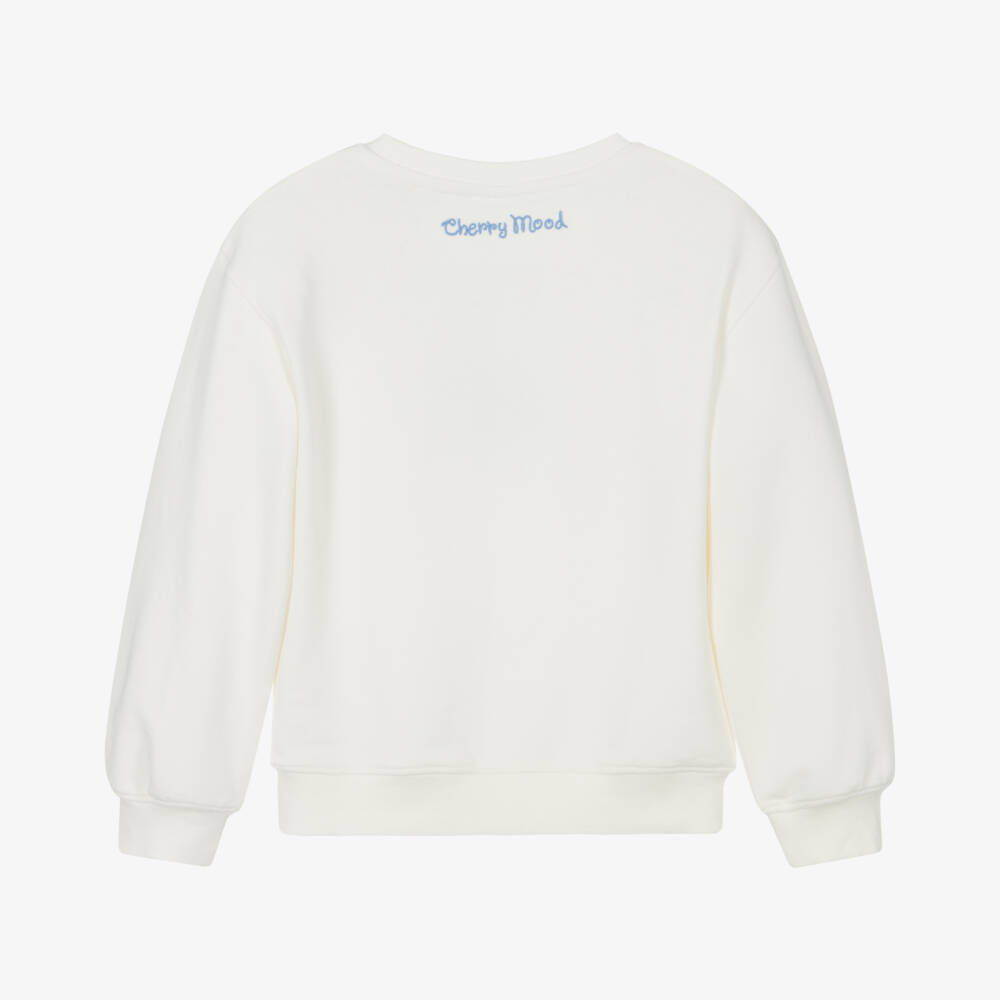 NAME IT-بلوفر كريمي عضوي للبنات مزين بالكرز | Childrensalon Outlet