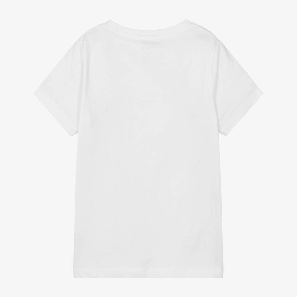 NAME IT-Girls Organic Ivory Tee Delight | Childrensalon Outlet