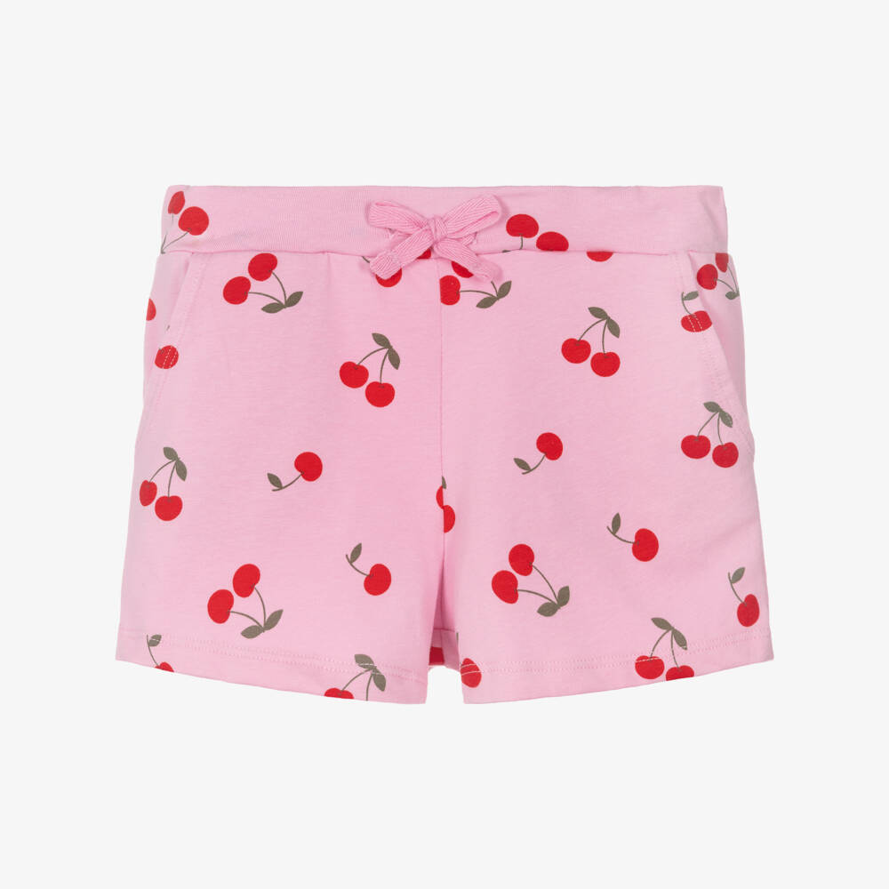 NAME IT-Girls Organic Pink Cherry Shorts | Childrensalon Outlet