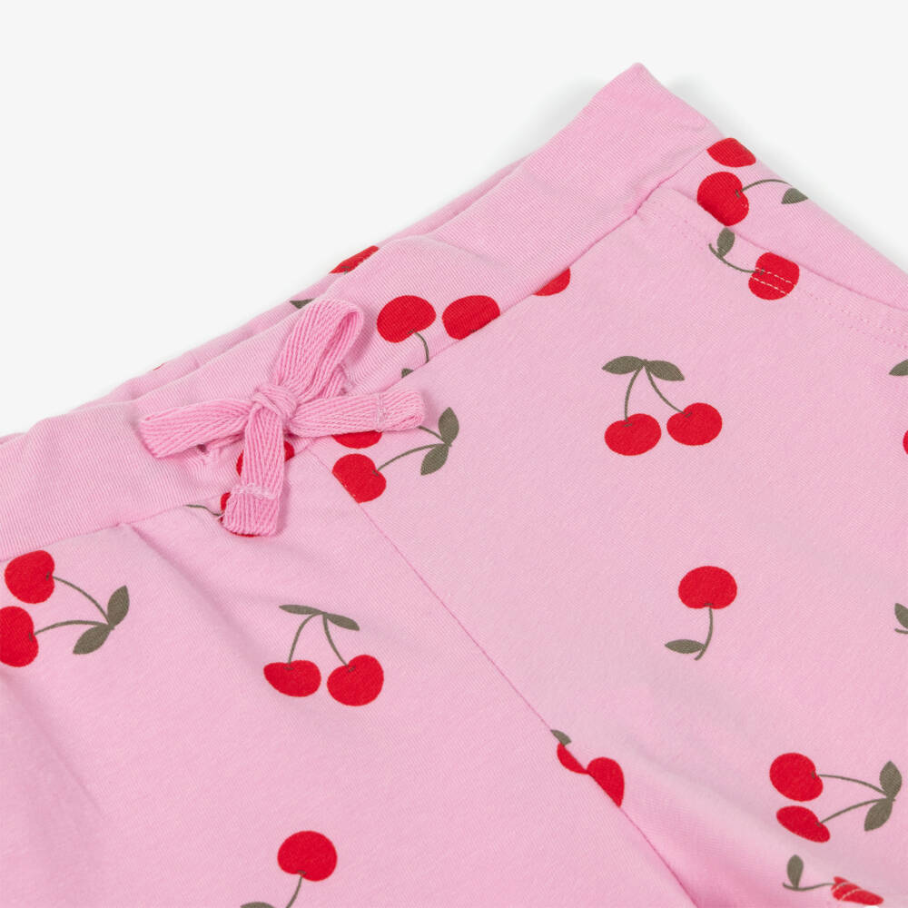 NAME IT-Girls Organic Pink Cherry Shorts | Childrensalon Outlet