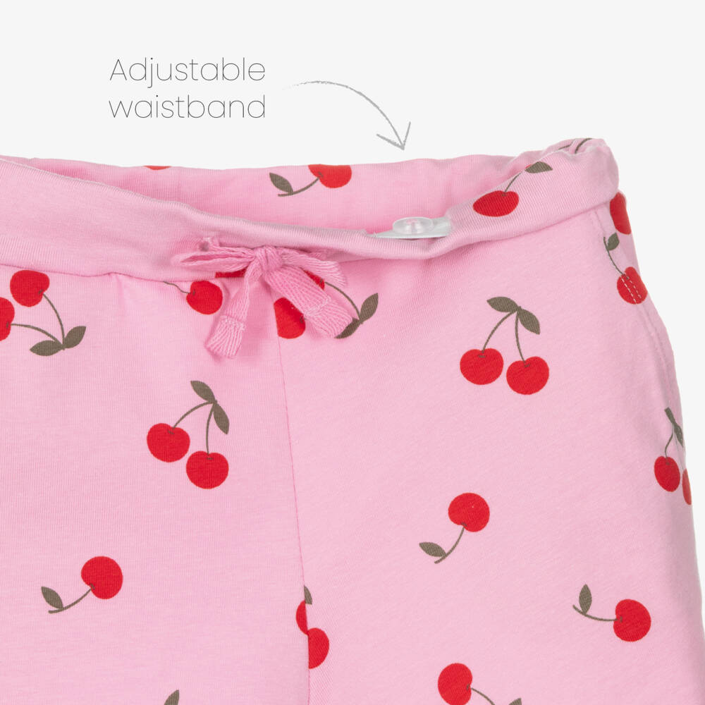 NAME IT-Girls Organic Pink Cherry Shorts | Childrensalon Outlet