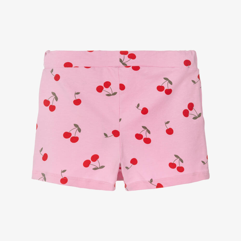 NAME IT-Girls Organic Pink Cherry Shorts | Childrensalon Outlet