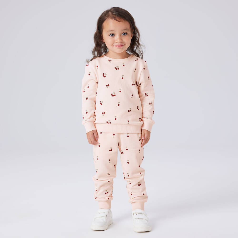 NAME IT-Розовый свитшот с вишневым принтом для малышей | Childrensalon Outlet